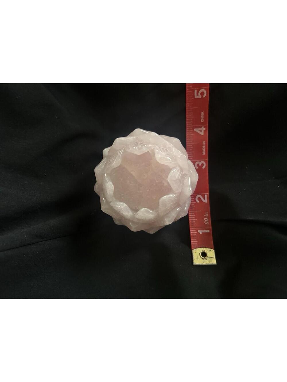 Pink Quartz Lotus - Picture 4 of 6